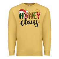 Antique Gold honey claus christmas Premium Sweatshirt - BarkalooDesign