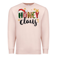 Pale Pink honey claus christmas Premium Sweatshirt - BarkalooDesign