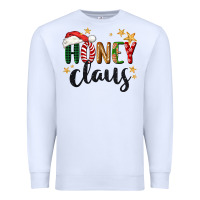 White honey claus christmas Premium Sweatshirt - BarkalooDesign