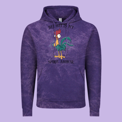 Moana Hei Hei Is My Spirit Animal Portrait Vintage Hoodie Designed By Pixelwave