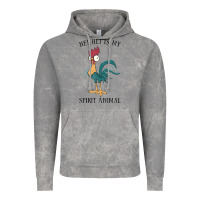 Cloud Rock Moana Hei Hei Is My Spirit Animal Portrait Vintage Hoodie - PixelWave