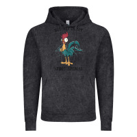 Vintage Black Moana Hei Hei Is My Spirit Animal Portrait Vintage Hoodie - PixelWave