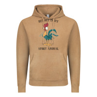 Vintage Camel Moana Hei Hei Is My Spirit Animal Portrait Vintage Hoodie - PixelWave