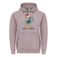 Vintage Zinc Moana Hei Hei Is My Spirit Animal Portrait Vintage Hoodie - PixelWave