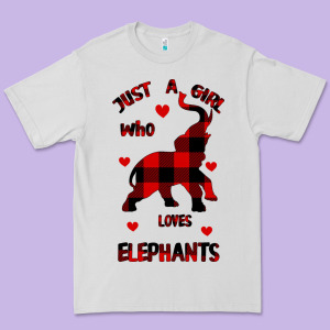 Just A Girl Who Loves Elephants - Elephant Premium Tee Designed By Bettercallsaul