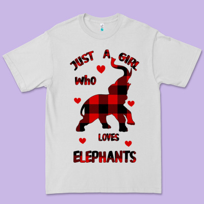 Just A Girl Who Loves Elephants - Elephant Premium Tee Designed By Bettercallsaul