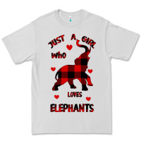 Dove Grey Just a girl who loves Elephants - Elephant Premium Tee - Bettercallsaul