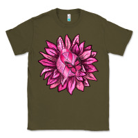 Army Green Breast Cancer Sunflower Classic Tee - texasbilliewilder