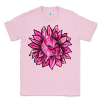 Bubblegum Pink Breast Cancer Sunflower Classic Tee - texasbilliewilder