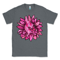 Charcoal Heather Breast Cancer Sunflower Classic Tee - texasbilliewilder