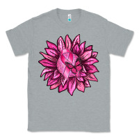 Heather Grey Breast Cancer Sunflower Classic Tee - texasbilliewilder