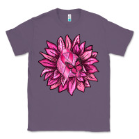 Lavender Breast Cancer Sunflower Classic Tee - texasbilliewilder