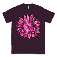 Plum Breast Cancer Sunflower Classic Tee - texasbilliewilder