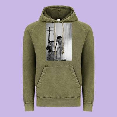 Malcolm X Vintage Hoodie Designed By Craftify