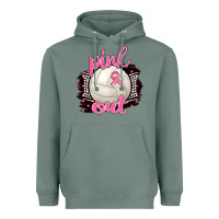 Sage Pink Out Volleyball Heavyweight Hoodie - BarkalooDesign