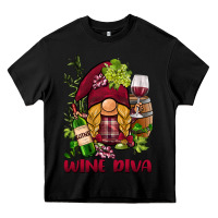 Black vine diva  gnome Heavy Core Tee - BarkalooDesign
