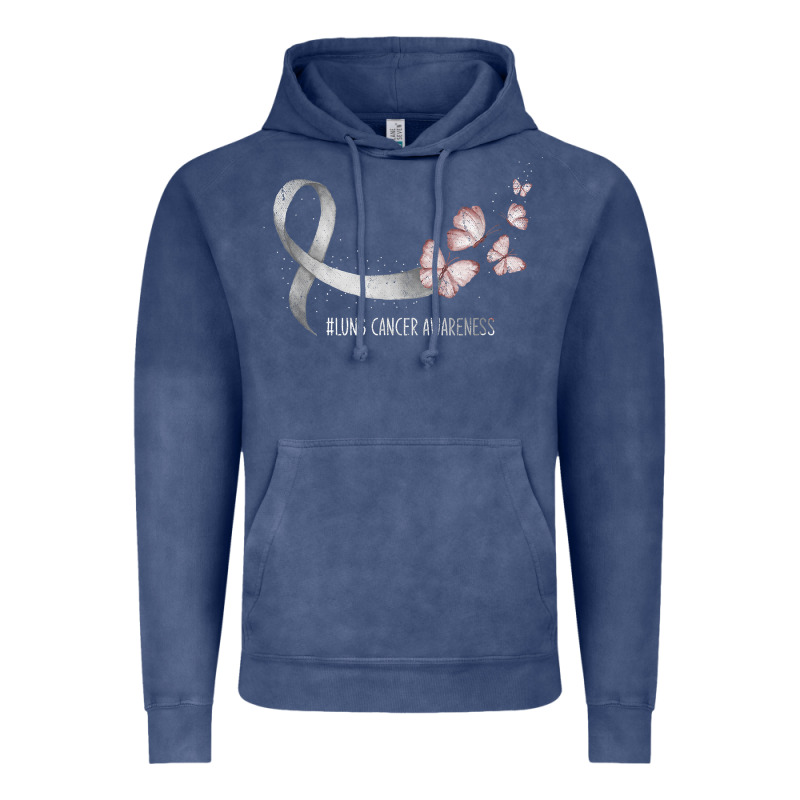 Pretty White Ribbon Support Lung Cancer Awareness T Shirt Vintage Hoodie by Craftify | Teevron