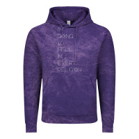 Cloud Purple i'm  going to  hell in  every  religion Vintage Hoodie - Craftify