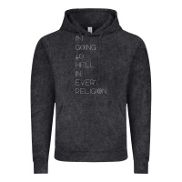 Vintage Black i'm  going to  hell in  every  religion Vintage Hoodie - Craftify