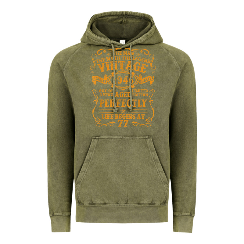 Vintage 1946 The Man Myth Legend 77 Year Old Birthday Gifts Vintage Hoodie by trangStudio | Teevron