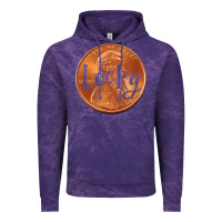 Cloud Purple Cute Good Luck Gift - Lucky Penny Vintage Hoodie - Craftify