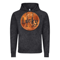Vintage Black Cute Good Luck Gift - Lucky Penny Vintage Hoodie - Craftify
