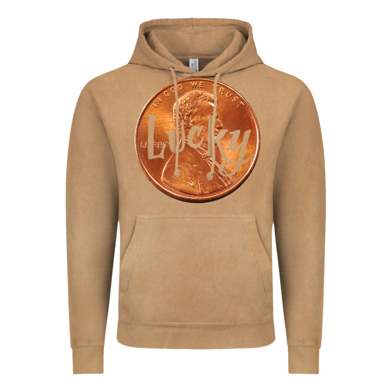 Cute Good Luck Gift - Lucky Penny Vintage Hoodie by Craftify | Teevron