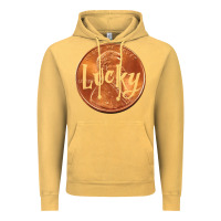 Vintage Mustard Cute Good Luck Gift - Lucky Penny Vintage Hoodie - Craftify