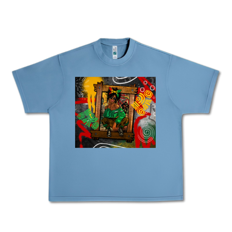 Juneteenth Black Woman Fashion Girl Urban Heavy Tee by CowGirlArtShop | Teevron