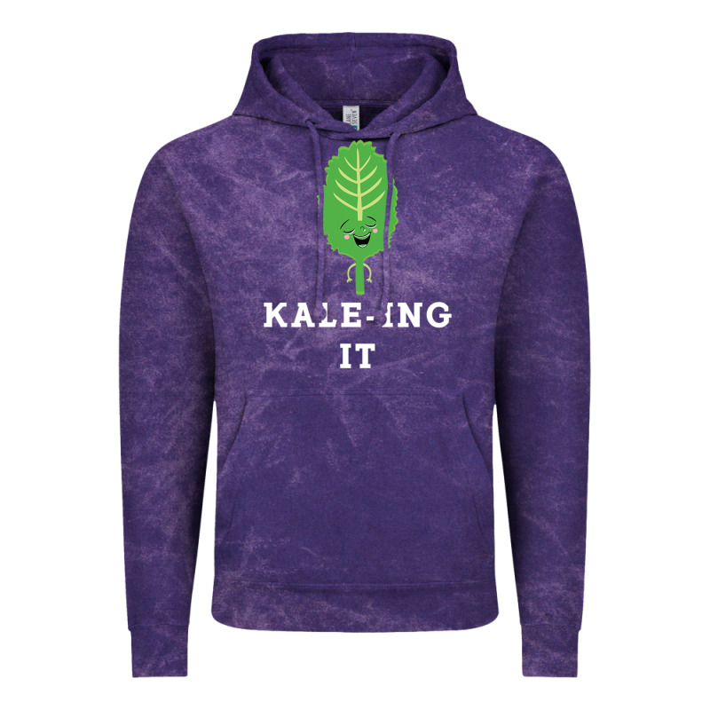 Kaleing It Kale Art For Vegans Vegetarians Vintage Hoodie by Craftify | Teevron