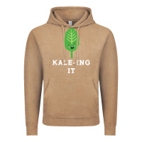 Vintage Coffee kaleing it kale art for vegans vegetarians Vintage Hoodie - Craftify