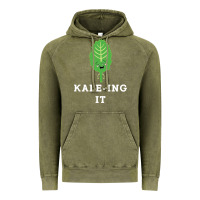 Vintage Olive kaleing it kale art for vegans vegetarians Vintage Hoodie - Craftify