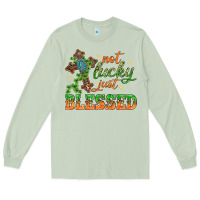 Matcha Not lucky just Blessed with Cross St. Patricks day Long Sleeve Tee - HowdyJamesFarm
