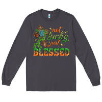 Smoke Not lucky just Blessed with Cross St. Patricks day Long Sleeve Tee - HowdyJamesFarm
