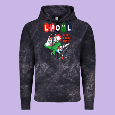 Nice Lpotl Live Laugh Love Vintage Hoodie Designed By Craftify