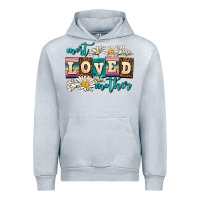 Heather Grey most loved mother Urban Hoodie - AdoDesignShop