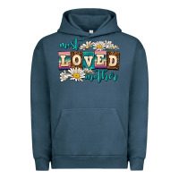 Pigment Midnight Navy most loved mother Urban Hoodie - AdoDesignShop