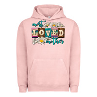 Pigment Salmon most loved mother Urban Hoodie - AdoDesignShop