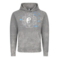 Cloud Rock yin yang with butterflies ancient chinese yin yang Vintage Hoodie - Craftify
