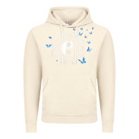 Vintage Artic yin yang with butterflies ancient chinese yin yang Vintage Hoodie - Craftify