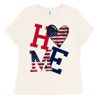 Bone American Flag Home Ladies Tee - Bettercallsaul