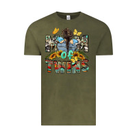 Vintage Olive mom of twins boys mother's day Vintage Tee - CowGirlArtShop