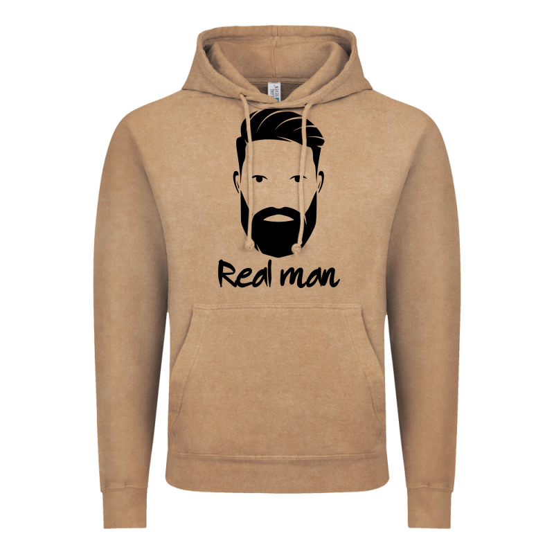 Real Man Vintage Hoodie by Craftify | Teevron