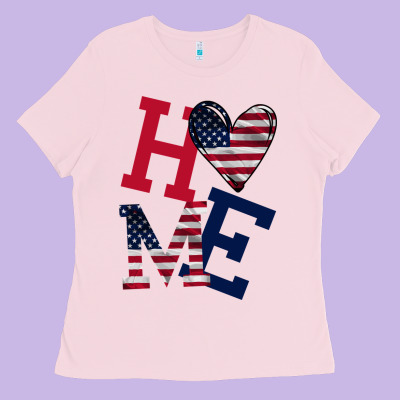 American Flag Home Ladies Tee Designed By Bettercallsaul