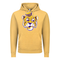 Vintage Mustard Vintage Louisiana State Tiger Mascot Vintage Hoodie - Craftify