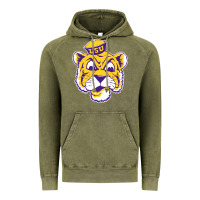 Vintage Olive Vintage Louisiana State Tiger Mascot Vintage Hoodie - Craftify