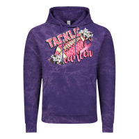 Cloud Purple tackle cancer Vintage Hoodie - CowGirlArtShop