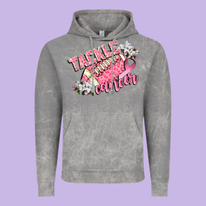 Tackle Cancer Vintage Hoodie Designed By Cowgirlartshop