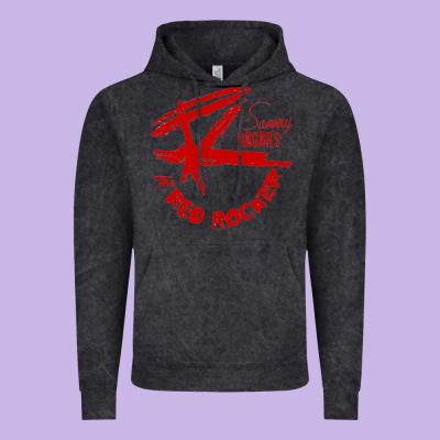 Red Rocker Music Vintage Hoodie Designed By Craftify