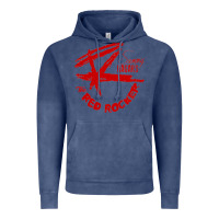 Vintage Denim red rocker music Vintage Hoodie - Craftify